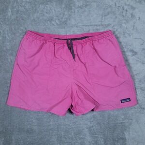 Patagonia Swim Trunks Men's XXL Pink Nylon Polyester Lined Drawstring Pockets
